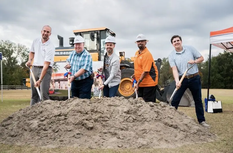 Dinkins team at a groundbreaking